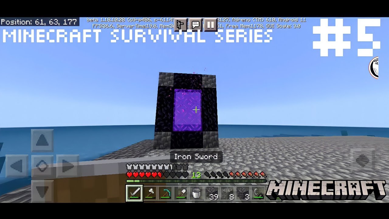 Finally i made a nether portal in minecraft | minecraft survival series ...