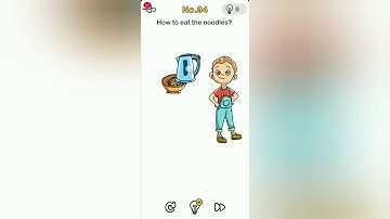 Brain Out Level 94 how to eat the noodles?