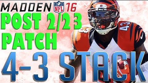 Madden 16 - BEST BEGINNER BLITZ POST 2/23 PATCH 4-3 STACK WEAK SLANT 3 A, B, AND EDGE HEAT!!!