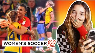 Reacting to Women&#39;s Football ⚽ (arguably a lesbian thirst trap in itself)