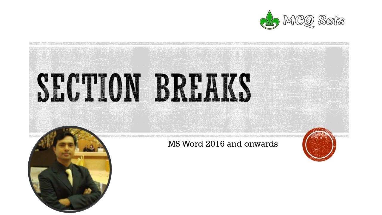 With Example: Why you need to learn using Section Break in MS Word