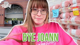 Visiting my Joann for the last time | PassioKnit Vlog