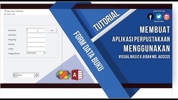 APLIKASI PERPUSTAKAAN MENGGUNAKAN VB 6.0 MICROSOFT ACCESS BAGIAN 5 FORM DATA BUKU