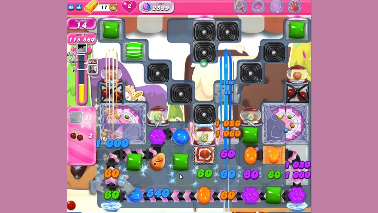 Candy Crush Saga Levele 2599 - ONE BOOSTER