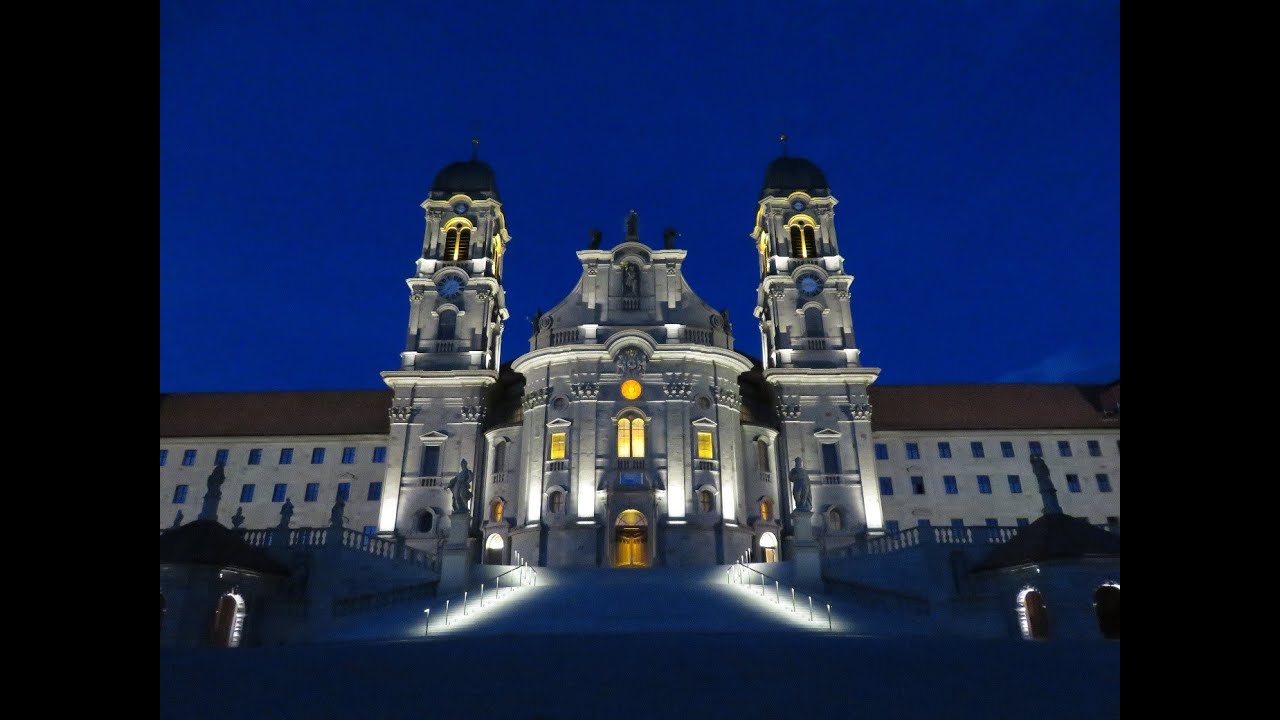 Einsiedeln SZ, Klosterkirche ULF im finstern Wald, Vollgeläute
