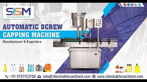 Single Head Bottle Chuck Capper Machine | Screw Cap Sealing Machine INDIA