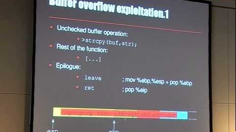 22C3 understanding buffer overflow exploitation (3/4)