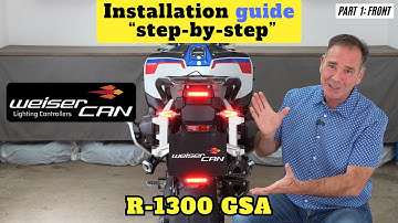 WeiserCAN installatiehandleiding voor BMW R 1300GSA Deel 1 (achterzijde) + Knipperlichten vervangen
