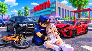 SCHOOL PARTY CRAFT 🚨 POLICE SAVES GIRL AFTER TERRIBLE CAR ACCIDENT! screenshot 3