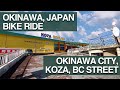 Bike ride through okinawa japan koza gate 2 park avenue ambient noise