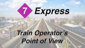 ⁴ᴷ NYC Subway Front Window View - The Queens-Bound 7 Express Line