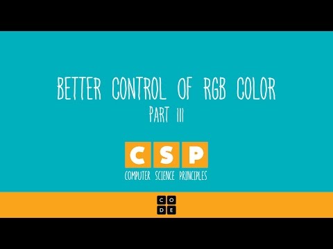 CS Principles: Intro to the Color Pixelation Widget - Part 2 Instructional Video CS Principles: Intro to the Color Pixelation Widget - Part 2 Instructional Video