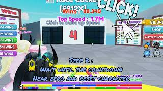 Speed Glitch in Race Clicker | Roblox screenshot 1