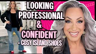 Makeup For A PROFESSIONAL & POLISHED LOOK Over 50 Feat. COSY ISLAND SHOES ! | Makeup Tutorial 50+