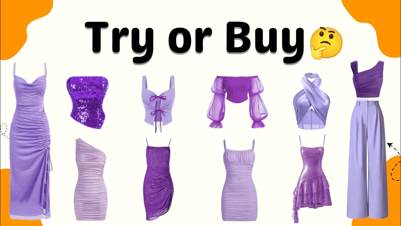 Help Me Choose 🥴Try or Buy🤔 Purple Outfit Edition 💜✨