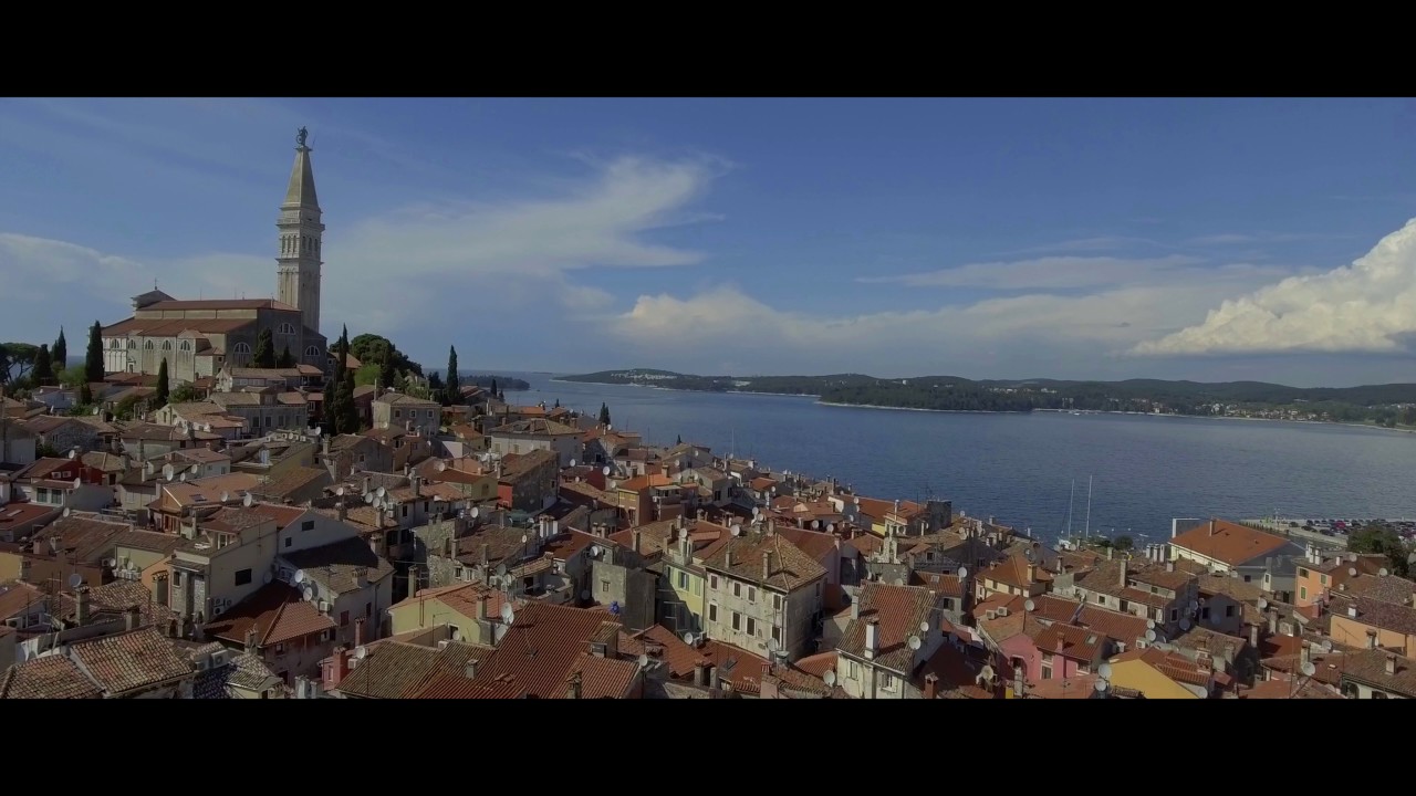 Rovinj, Croatia summer drone footage
