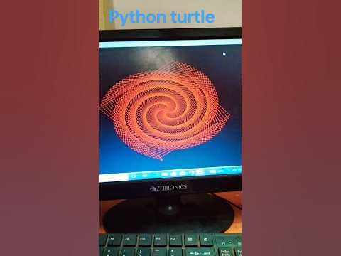 Python turtle design - YouTube