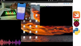 iPhone Sound Button Controlled Raspberry Pi Leds using Swift and Python