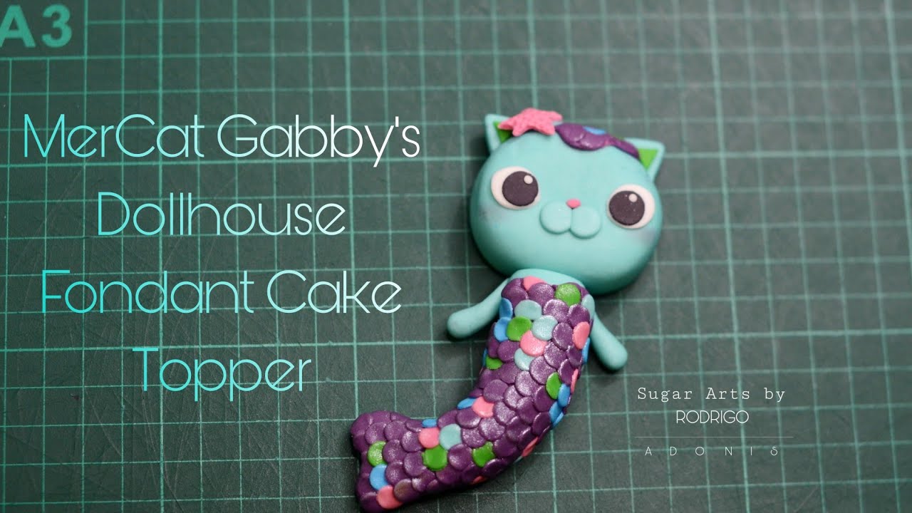 MerCat Gabby's Dollhouse Fondant Cake Topper