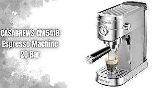 CASABREWS CM5418 Espresso Machine Review | 20 Bar Coffee Machine with Milk Frother!