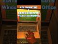 ESSENTIAL MS WORD SHORTCUTS I MS WORD POWERFUL TRICKS I FORMATTING SHORTCUTS #windows #msword