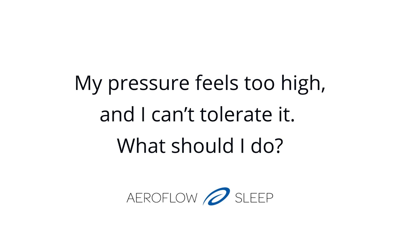 CPAP Pressure Too High? (Here’s What You Should Do) YouTube
