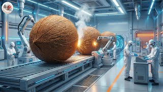 Inside a Modern Coconut Water Factory: From Whole Coconuts to Bottled Coconut Water (Full Process)