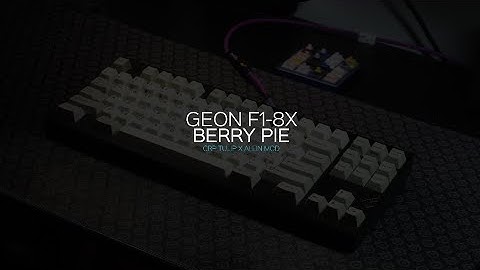 [ASMR] GEON F1-8X | ALU PLATE | BERRY GREY | CRP TULIP | TYPING TEST