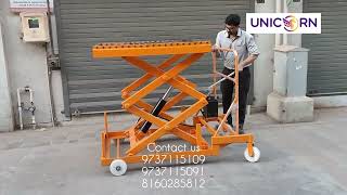 Unicorn Scissor Lift Table Die Loader Trolley