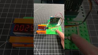 Micro:bit w/ 7 Segment w/button - Count #coding #microbit #shorts #stem #7segmentdisplay