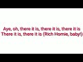 Rich Homie Quan (Ooh Ohh) Lyrics