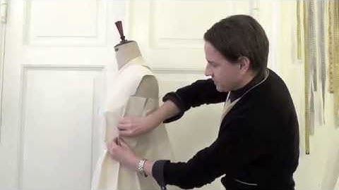 16. How to drape a reversed shawl collar - by bespoke tailor Sten Martin