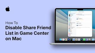 How to Disable Share Friend List in Game Center on Mac