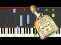 The Champs Tequila Piano Cover Midi tutorial Sheet app  Karaoke Andy Rowell