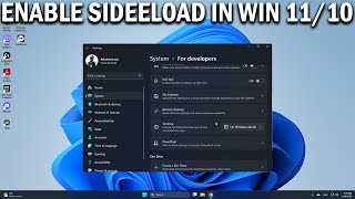 How To Allow SideLoad Apps on Windows 11 & 10 - Easy Fix