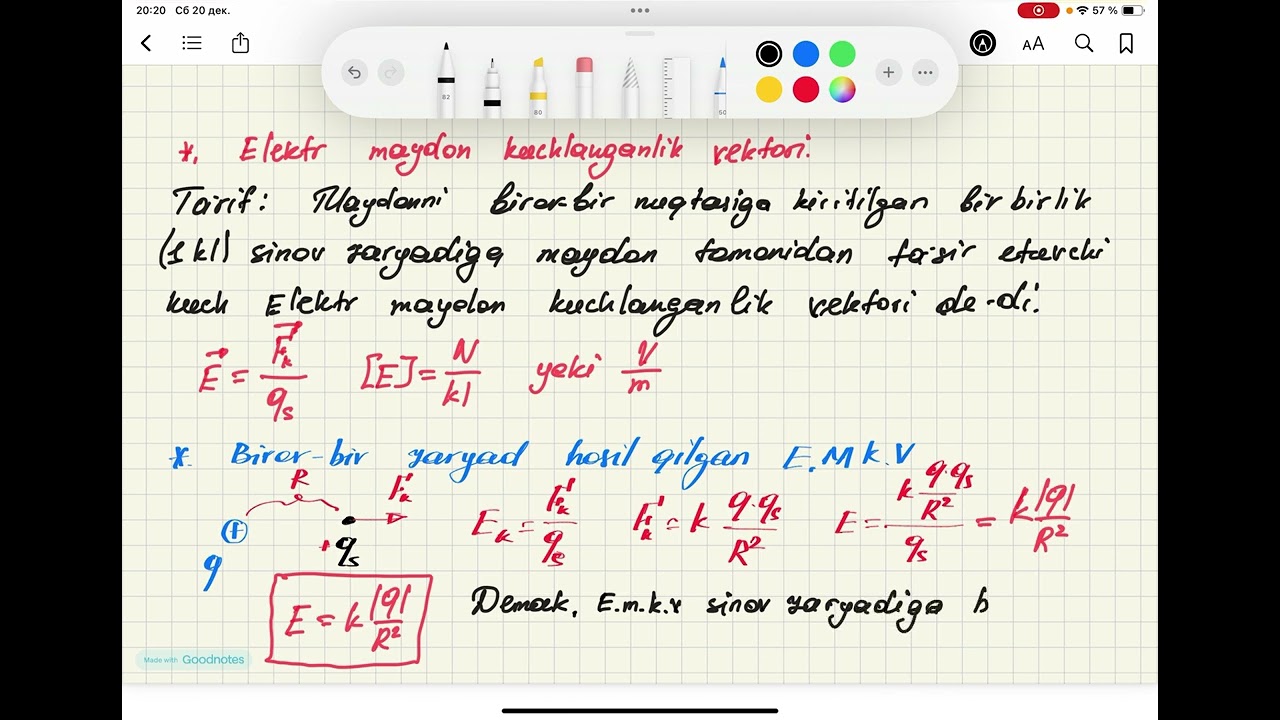 Elektr maydon kuchlanganligi 1