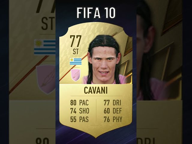 Edinson CAVANI FIFA Evolution 🇺🇾 Fifa 08 - Fifa 23 class=