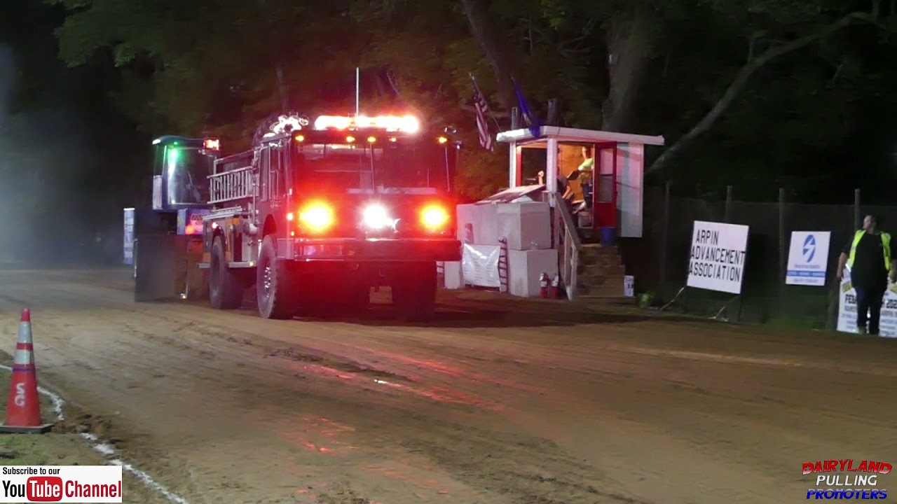 The fire truck "Sparkles" at Arpin Nationals 2021 YouTube