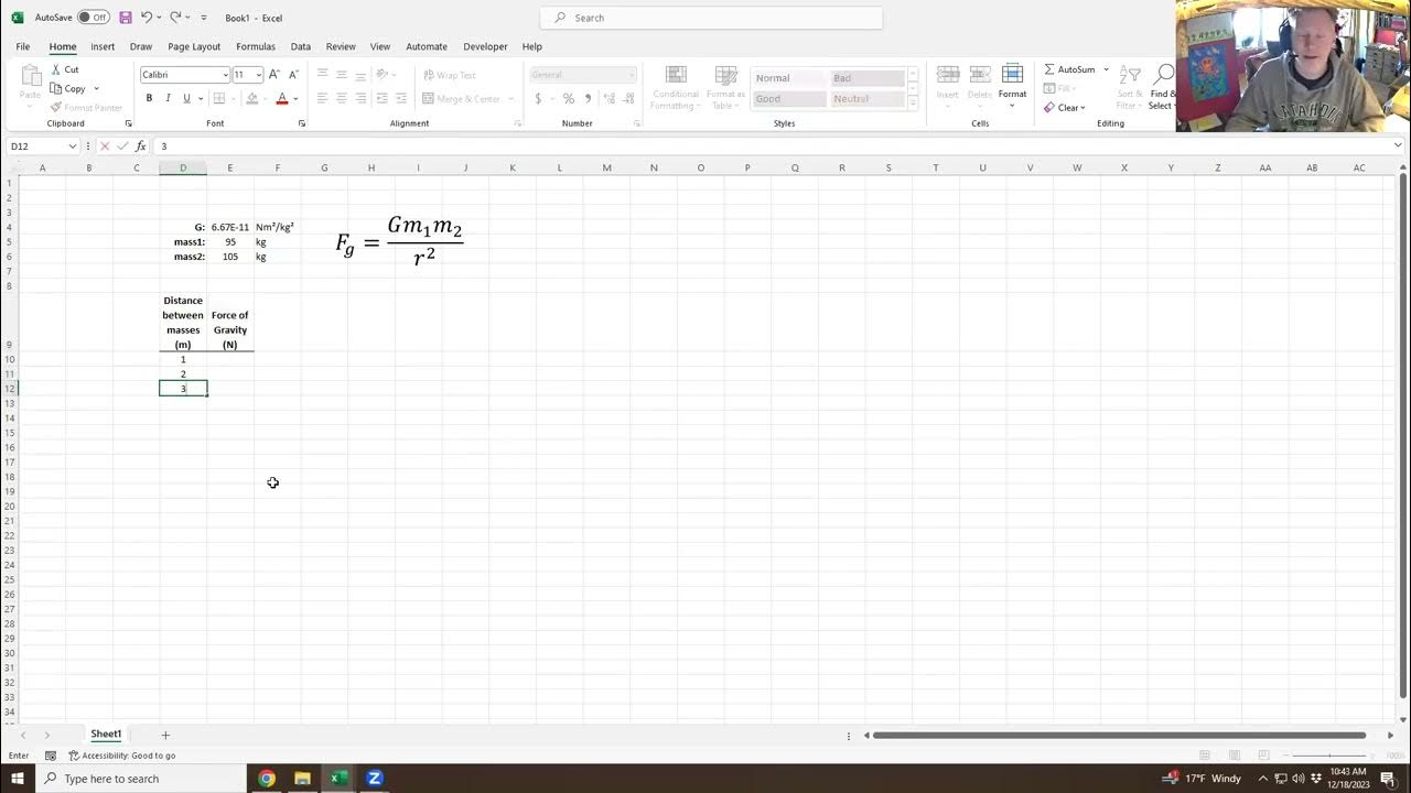 Excel Entering Math Formulas & Fill Down YouTube