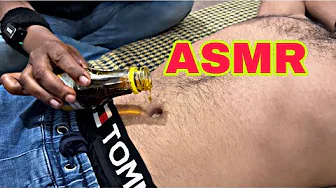 ASMR Abdominal & Belly Button Massage with Cotton Swabs | Ticklish Pit Massage for Full Satisfaction