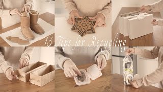 SUB) 13 smart and saving recycling tips / Recycling ideas / Zero Waste