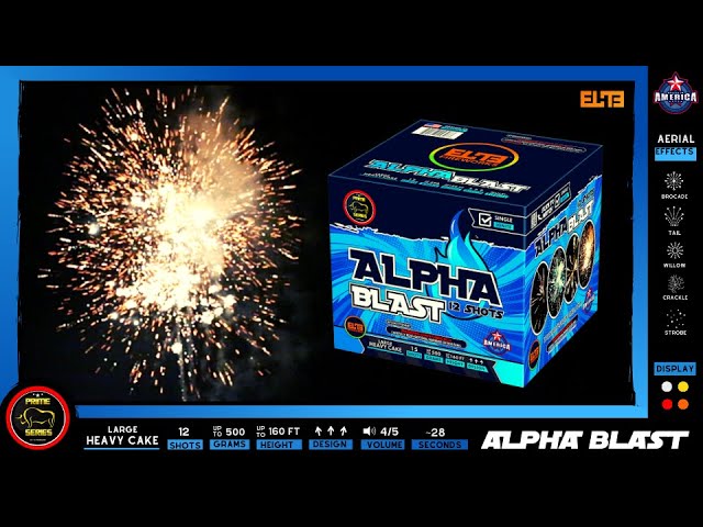 Alpha Blast |  Large Heavy Cake from Elite Fireworks! class=