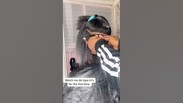 Kinky Straight Tape In Hair Extensions