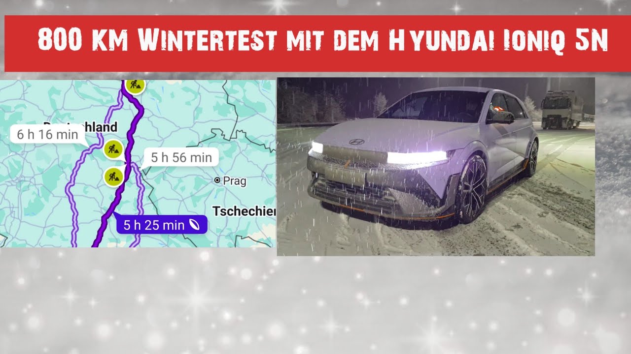 Wintertest mit dem Hyundai Ioniq 5 N: Powered by Nextmove + Panne bei der Rückfahrt!