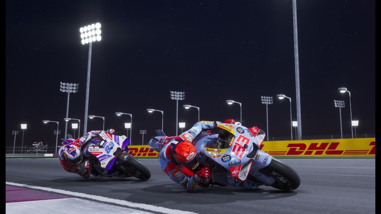 MARC MARQUEZ VS JORGE MARTIN MOTOGP DOHA QATAR 2024 SEASONS MOD - YouTube