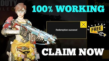 100% WORKING (FREE) REDEEM CODE CODM 2023!