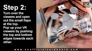 Assembly instructions for Unofficial Cardboard Elite Virtual Reality Viewers