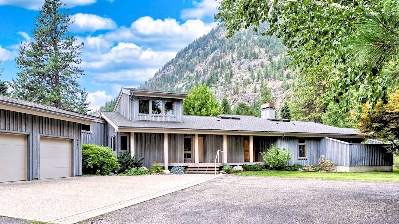 Экскурсия по частному горному дому в Ливенворте, штат Вашингтон | Сауна, студия, 1,32 акра