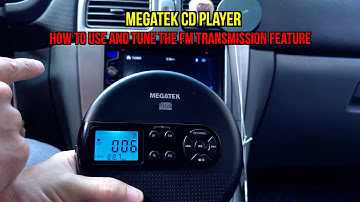 MEGATEK Portable CD Player - HOW TO USE FM TRANSMITTER