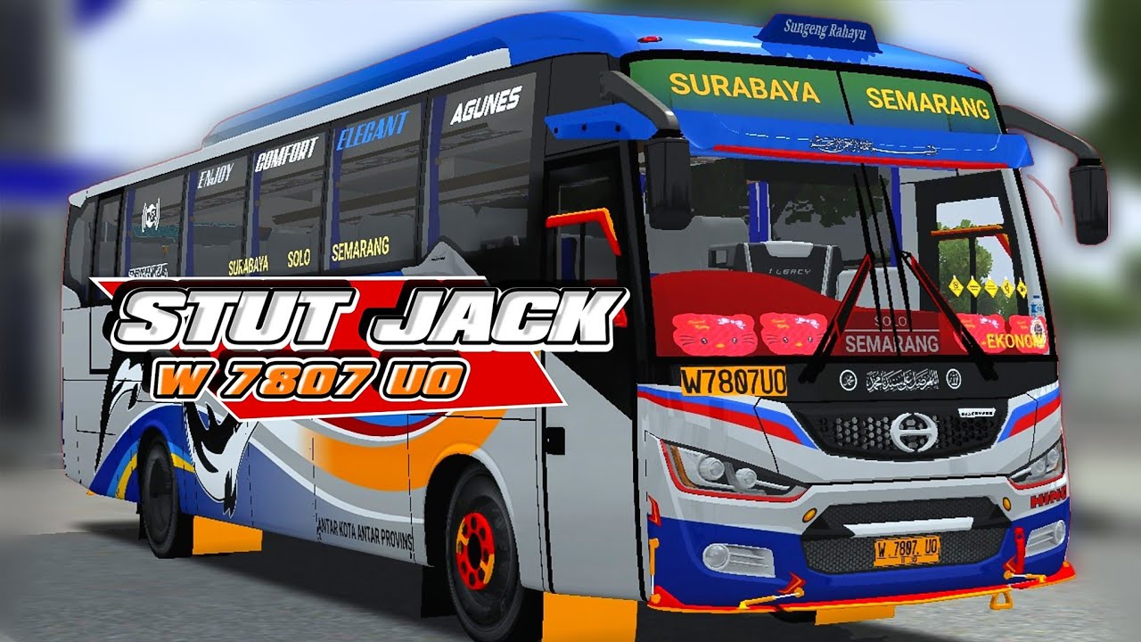 FREE MBOIS❗️LIVERY SUGENG RAHAYU STUT JACK W 7807 UO TER UPDATE | BUS SIMULATOR INDONESIA